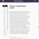 Government Code Sections 25250